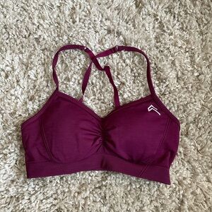 Oner Active. Effortless Strappy Bralette. Ripe Fig. Medium.